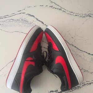 Nike Black and Red court vision low 11.5